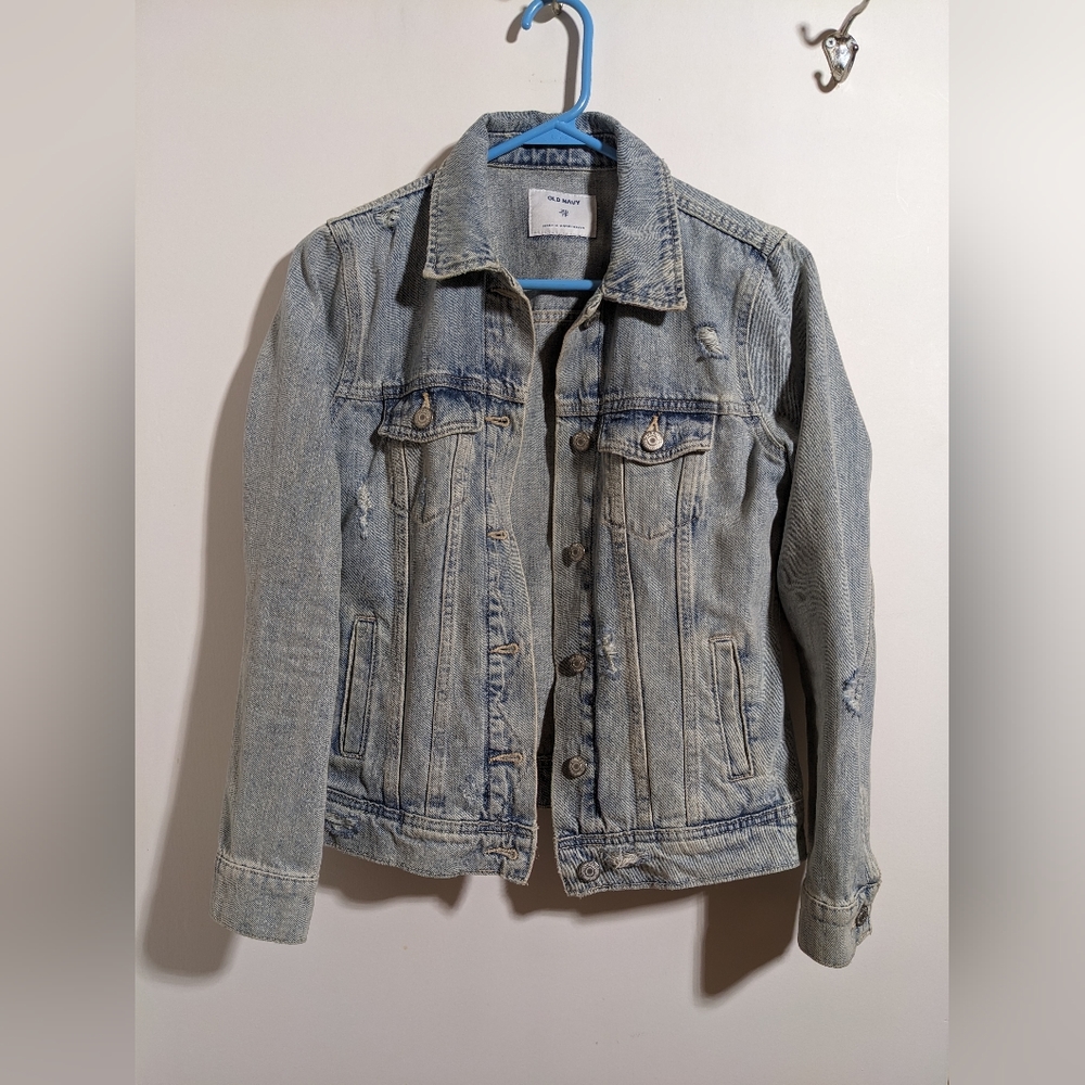 Light wash denim jacket